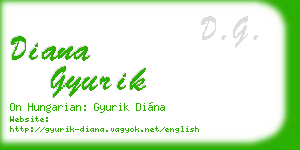 diana gyurik business card